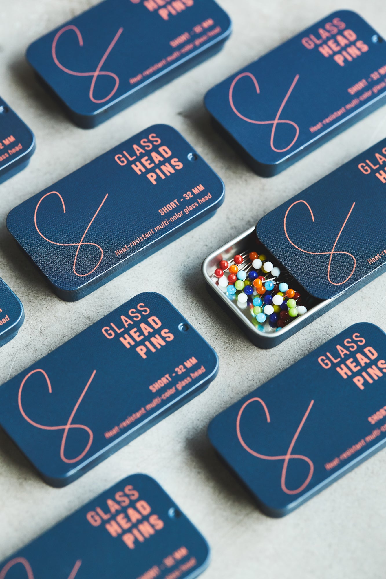 Glass Head Pins | 32mm