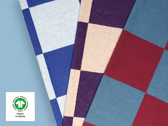 Organic Brushed Square Knit | Black/Camel