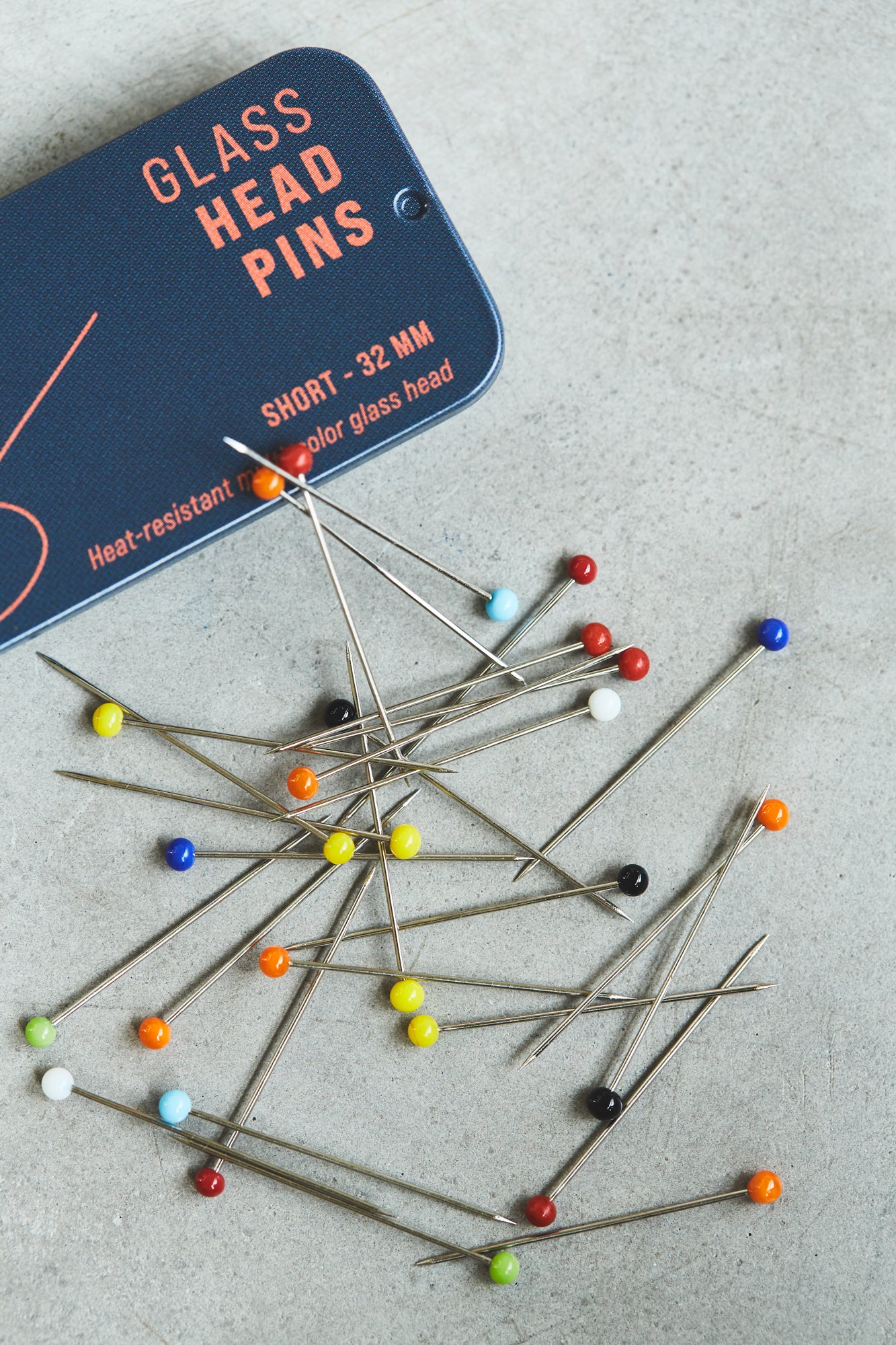 Glass Head Pins | 32mm