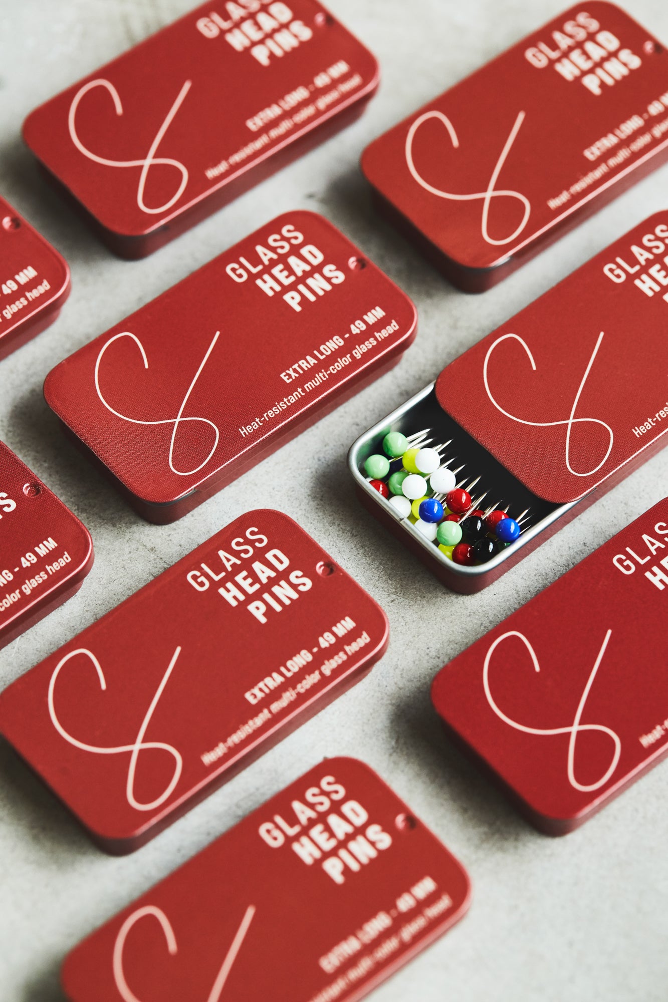 Glass Head pins | 49mm